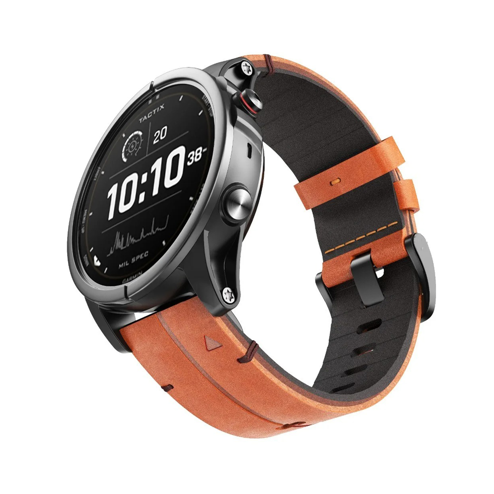 Quick-Fit Strap | 26mm (Modern Leather & Titanium) – 2 colors